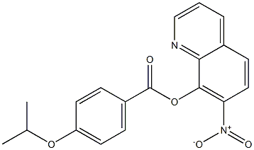 7-Nitro-8-quinolyl=p-isopropoxybenzoate 结构式