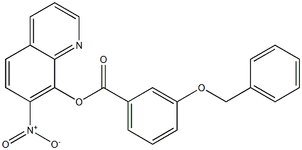 7-Nitro-8-quinolyl=m-(benzyloxy)benzoate 结构式