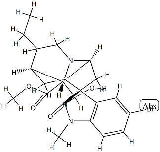 10-Bromo-19,20-dihydrovoachalotine oxindole 结构式