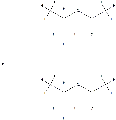 Acetic  acid,  1-methylethyl  ester,  conjugate  acid  (2:1)  (9CI) 结构式