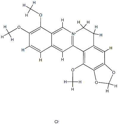 1-甲氧基小檗碱 结构式