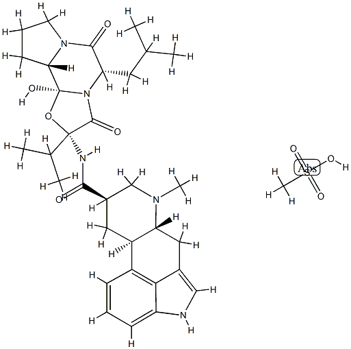 (5Α,5'Α,8Α,10Β)-12'-HYDROXY-5'-ISOBUTYL-2'-ISOPROPYL-3',6',18-TRI OXO-9,10-DIHYDROERGOTAMAN METHANES 结构式