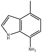 4-甲基-1H-吲哚-7-胺 结构式