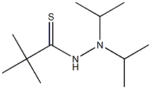 2,2-Dimethylthiopropionic acid N',N'-diisopropyl hydrazide 结构式