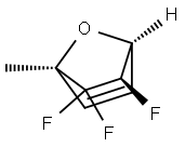 7-Oxabicyclo[2.2.1]hept-2-ene,5,6,6-trifluoro-1-methyl-,(1R,4S,5R)-rel-(9CI) 结构式