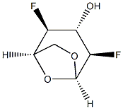 1,6-Anhydro-2,4-dideoxy-2,4-difluoro-β-D-glucopyranose 结构式