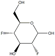 2,4-Dideoxy-2,4-difluoro-D-glucopyranose 结构式