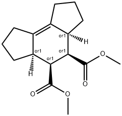 1,2,3,3aα,4α,5α,5aα,6,7,8-Decahydro-as-indacene-4,5-dicarboxylic acid dimethyl ester 结构式