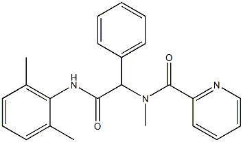 2-Pyridinecarboxamide,N-[2-[(2,6-dimethylphenyl)amino]-2-oxo-1-phenylethyl]-N-methyl-(9CI) 结构式