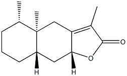 (4aR)-4a,5,6,7,8,8aα,9,9aα-Octahydro-3,4aβ,5β-trimethylnaphtho[2,3-b]furan-2(4H)-one 结构式