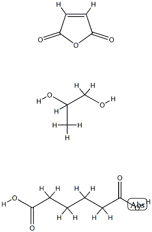 Hexanedioic acid, polymer with 2,5-furandione and 1,2-propanediol 结构式