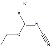Cyanoimidothiocarbonic acid O-ethyl S-potassium salt 结构式