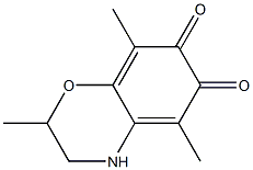 2H-1,4-Benzoxazine-6,7-dione,3,4-dihydro-2,5,8-trimethyl-(8CI) 结构式