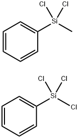 苯基三氯硅烷与苯基甲基二氯硅烷的聚合物 结构式