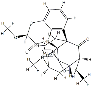 Dichotine, 2-deoxy-2,21-epoxy-, (21alpha)- 结构式