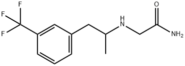 2-[[α-Methyl-m-(trifluoromethyl)phenethyl]amino]acetamide 结构式