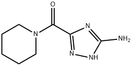 3-(哌啶-1-基羰基)-1H-1,2,4-三唑-5-胺 结构式