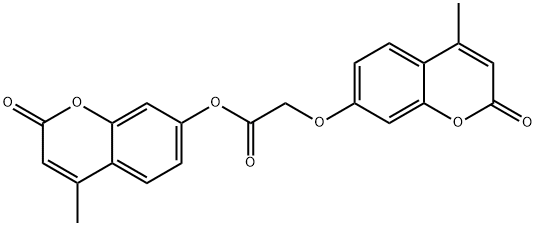 4-methyl-2-oxo-2H-chromen-7-yl [(4-methyl-2-oxo-2H-chromen-7-yl)oxy]acetate 结构式