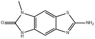 6H-Imidazo[4,5-f]benzothiazol-6-one,2-amino-5,7-dihydro-7-methyl-(9CI) 结构式