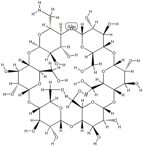 6-AMINO-6-DEOXY A-CYCLODEXTRIN 结构式