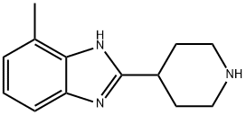 4-甲基-2-哌啶-4-基-1H-苯并咪唑二盐酸盐 结构式