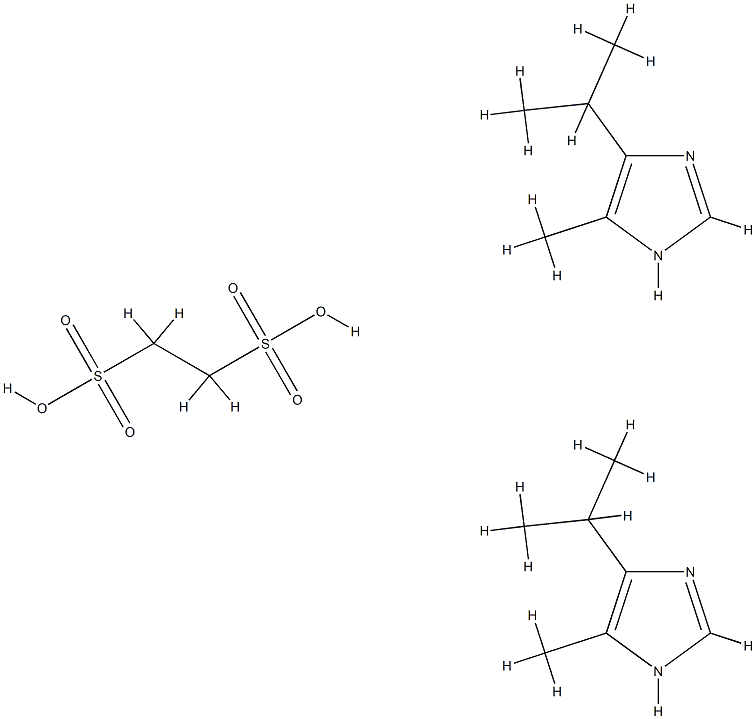 ethane-1,2-disulfonic acid, 4-methyl-5-propan-2-yl-3H-imidazole 结构式