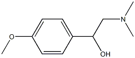 α-[(Dimethylamino)methyl]-p-methoxybenzyl alcohol 结构式