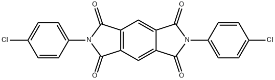 2,6-Bis(4-chlorophenyl)benzo[1,2-c:4,5-c']dipyrrole-1,3,5,7(2H,6H)-tetrone 结构式