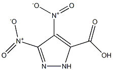 4,5-二硝基-1H-吡唑-3-羧酸 结构式