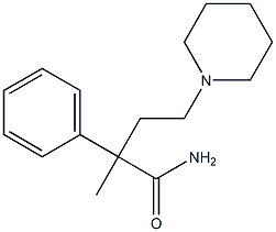 α-Methyl-α-phenyl-1-piperidinebutyramide 结构式