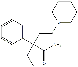 α-Ethyl-α-phenyl-1-piperidinebutyramide 结构式
