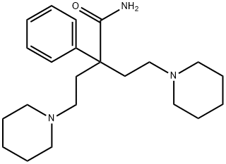 α-Phenyl-α-(2-piperidinoethyl)-1-piperidinebutyramide 结构式
