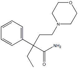 α-Ethyl-α-phenyl-4-morpholinebutyramide 结构式