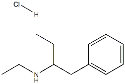 N,α-DiethylphenethylaMine Hydrochloride 结构式
