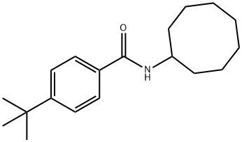 4-tert-butyl-N-cyclooctylbenzamide 结构式