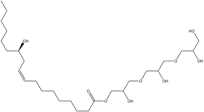 聚甘油-3 聚蓖麻醇酸酯 结构式