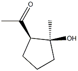 Ethanone, 1-[(1R,2S)-2-hydroxy-2-methylcyclopentyl]-, rel- (9CI) 结构式