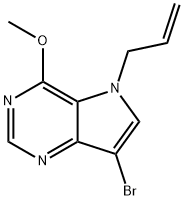 5H-Pyrrolo3,2-dpyrimidine, 7-bromo-4-methoxy-5-(2-propenyl)- 结构式
