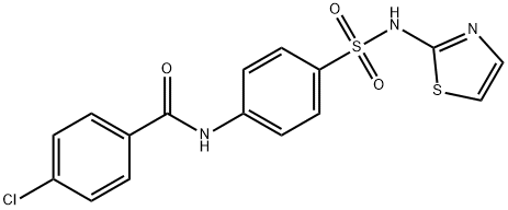 4-chloro-N-{4-[(1,3-thiazol-2-ylamino)sulfonyl]phenyl}benzamide 结构式