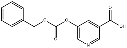 5-{[(benzyloxy)carbonyl]oxy}nicotinic acid 结构式