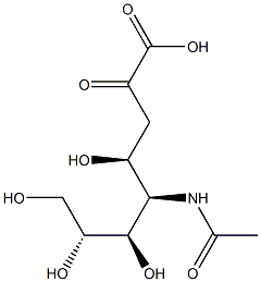 5-acetamido-3,5-dideoxygalactosyloctulosonic acid 结构式