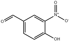 4-羟基-3-硝基苯甲醛 结构式