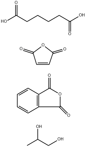 丙二醇与己二酸、邻苯二甲酸酐和顺丁烯二酸酐的聚合物 结构式