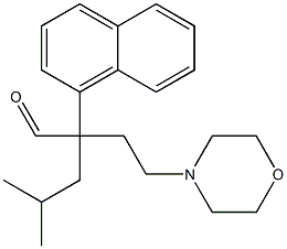 α-Isobutyl-α-(2-morpholinoethyl)-1-naphthaleneacetaldehyde 结构式