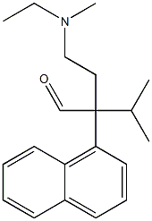 α-[2-(Ethylmethylamino)ethyl]-α-isopropyl-1-naphthaleneacetaldehyde 结构式