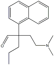 Α-[2-(DIMETHYLAMINO)ETHYL]-Α-PROPYL-1-NAPHTHALENEACETALDEHYDE 结构式