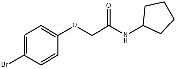 2-(4-bromophenoxy)-N-cyclopentylacetamide 结构式