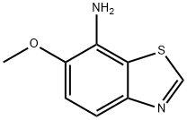 6-甲氧基苯并[D]噻唑-7-胺 结构式