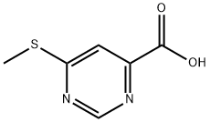 4-Pyrimidinecarboxylicacid,6-(methylthio)-(9CI) 结构式