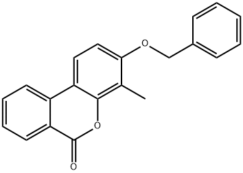 3-(benzyloxy)-4-methyl-6H-benzo[c]chromen-6-one 结构式